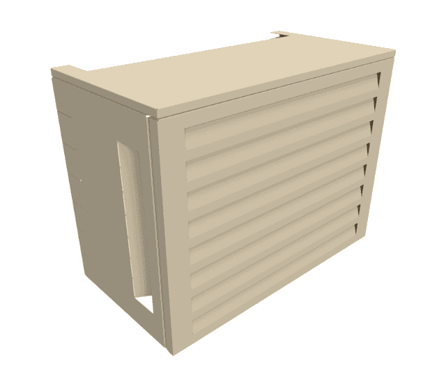 Cache Clim et Pompe Chaleur Acoustique ATOLE en Aluminium Thermolaque