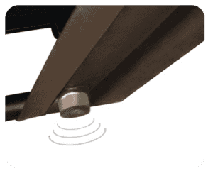 Support en caouchouc generateur diesel