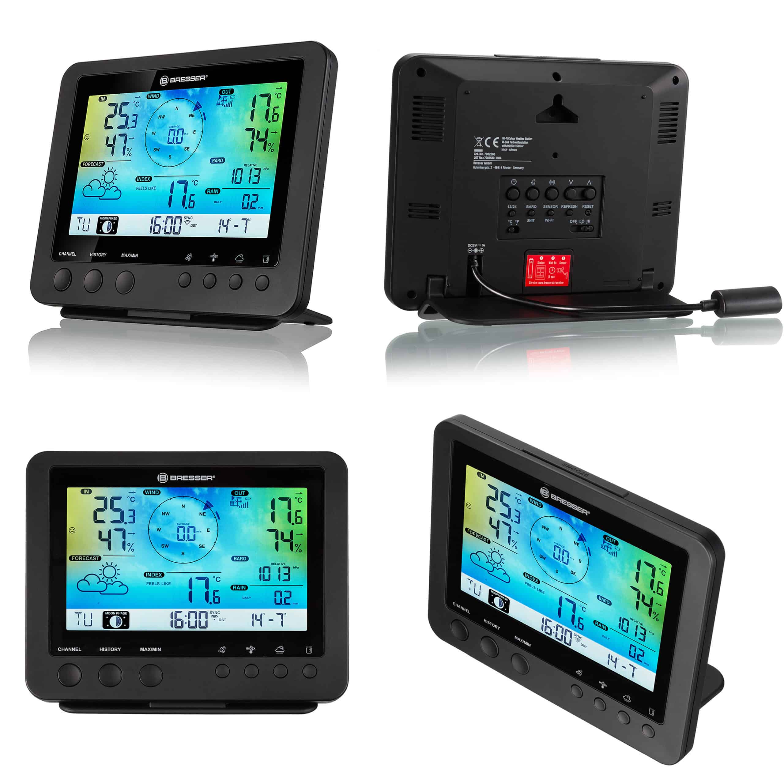 Centrale météo 5-en-1 couleurs avec système WIFI – Image 5