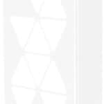 Coffret d'habillage ATOLE 13 modules en acier blanc avec PORTE CONNECT