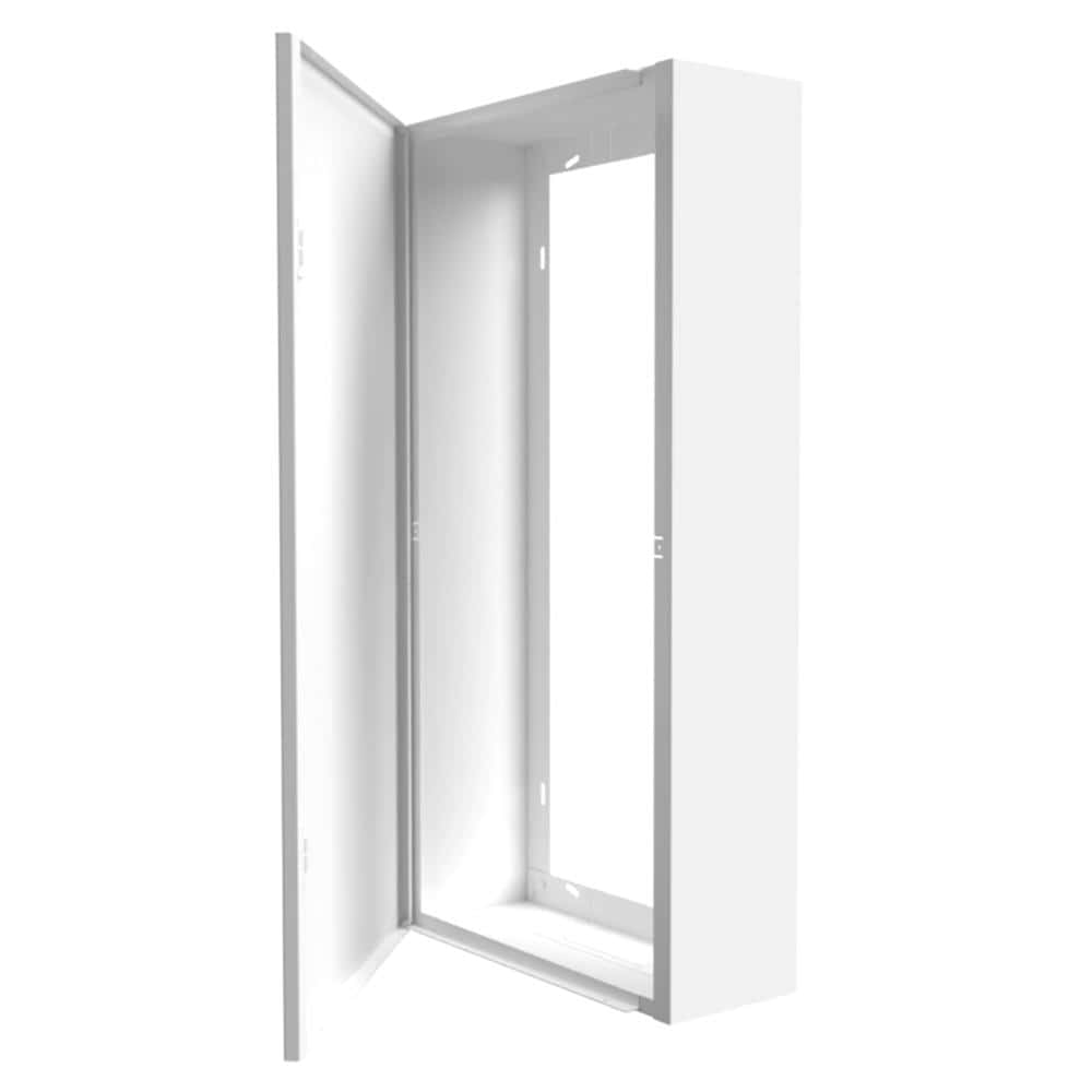 Coffret d'habillage ATOLE 13 modules en acier blanc