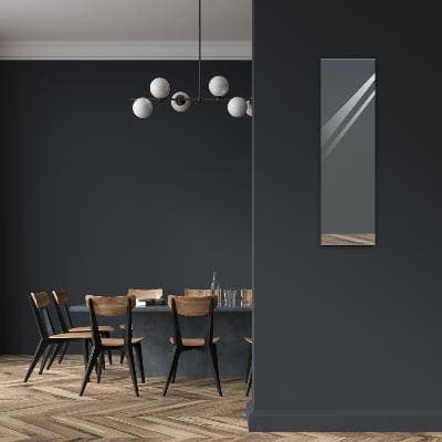 Coffret d'habillage ATOLE 13 modules en acier blanc avec porte miroir