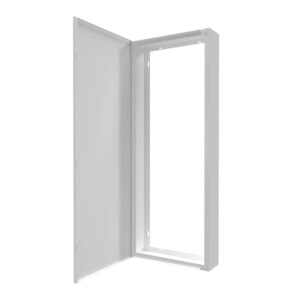 Cache compteur vide en métal blanc pour dissimuler le tableau électrique