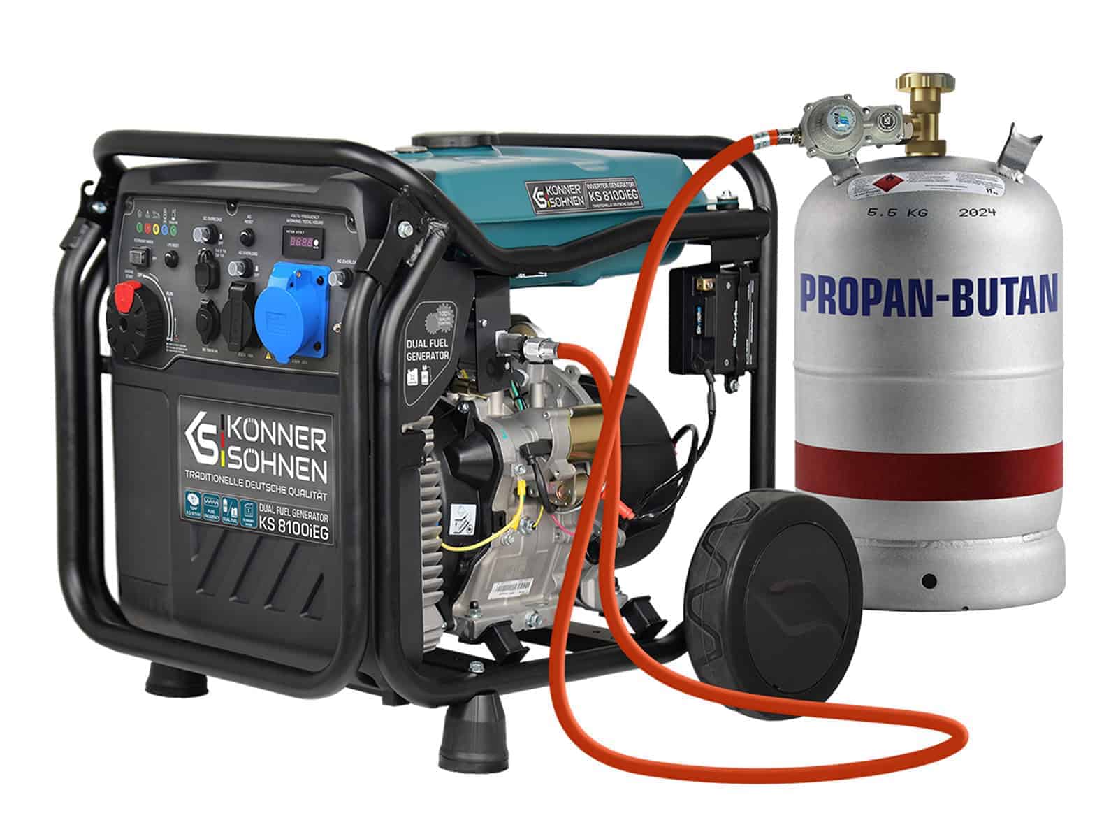 Générateur à essence-gaz de type inverter KS 8100iEG