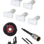 Pack 5 assécheurs pose EXTERIEUR et CAVE (Traite 4 mètres de Murs Humides)