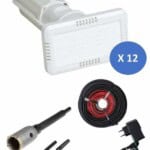 Pack 12 assécheurs pose EXTERIEURE et CAVE - Traite 10 m de mur humide