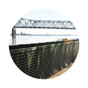 Hesco - Ligne anti inondation - Mise en place USA
