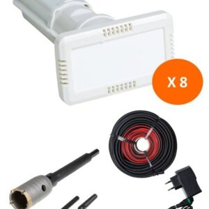 PACK COMPLET Anti-humidité pour traiter 6.5m de Mur Humide - POSE INTERIEURE - L'ASSECHEUR