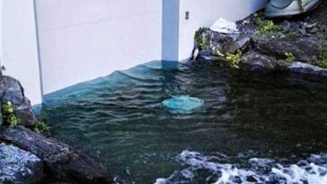 Inondation porte de garage étanche