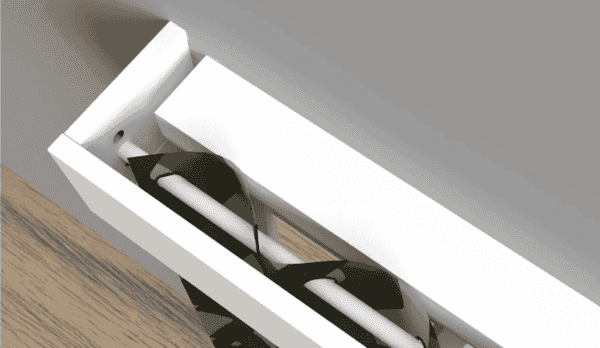 habillage coffre volet roulant intérieur