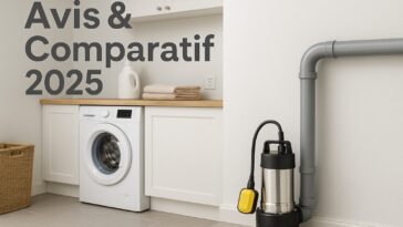 Pompe relevage eaux usées maison individuelle avis – illustration d’une pompe installée dans une buanderie moderne
