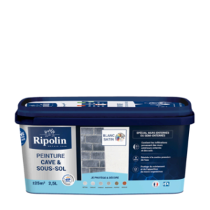 Peinture Cave et Sous-Sol RIPOLIN Blanc Satin