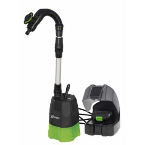 Pompe à eau immergée spécial vide-fût R-BAT20 20v avec batterie 2amp,PRBAT20/PVF1,RIBIMEX