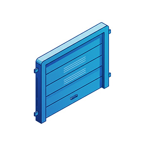 Protection porte de garage anti-inondation