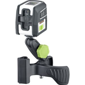 Laser à lignes croisées vertes LASERLINER SmartCross-Laser GX Set avec pince de serrage