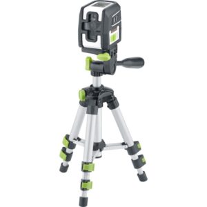 Laser à lignes croisées vertes LASERLINER SmartCross-Laser GX Work Set avec trépied 45 cm